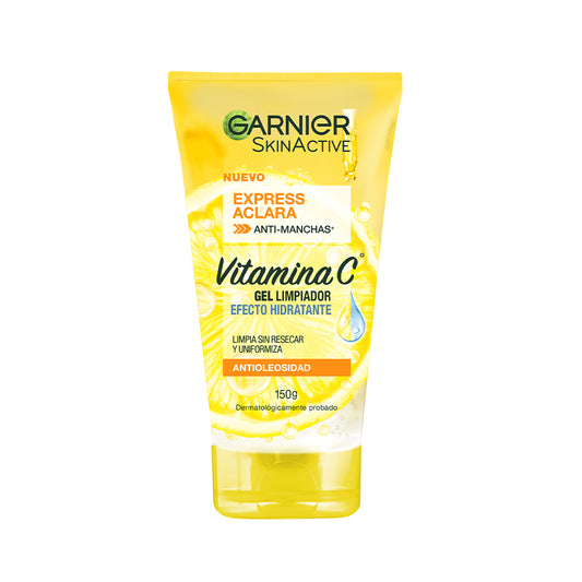 GARNIER EXPRESS ACLARA GEL LIMPIADOR HIDRATANTE CON VITAMINA C