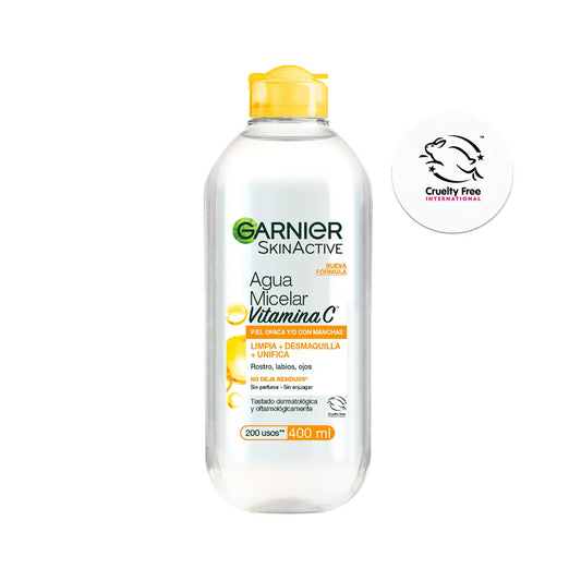 GARNIER AGUA MICELAR ACLARANTE CON TONO UNIFORME Y VITAMINA C