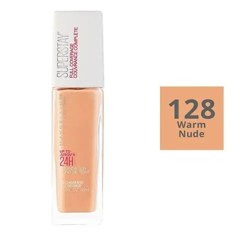 SUPERSTAY FULL COVERAGE BASE WARM NUDE 128